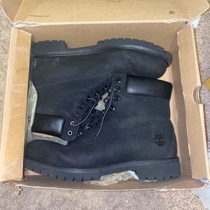 All Black Timberlands